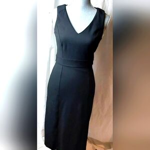 White House Black Market Structured Sleeveless Little Black Dress- size 4